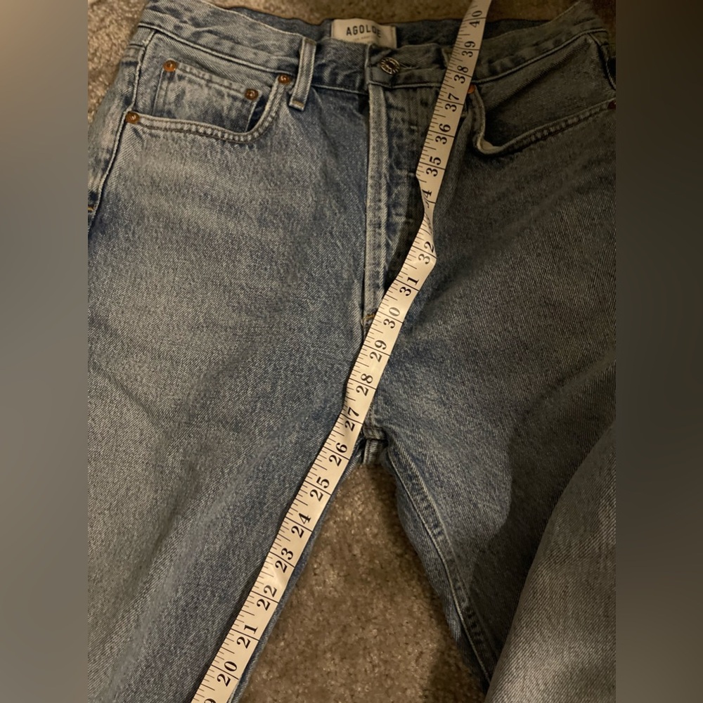 Agolde Riley High Rise Straight Crop - Size 26 - Picture 11 of 11